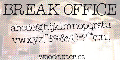 Break Office Font Poster 4