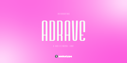 Adrave Font Poster 8