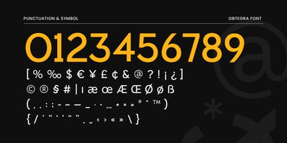 Obtegra Font Poster 9