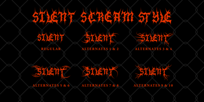 Silent Scream Font Poster 10