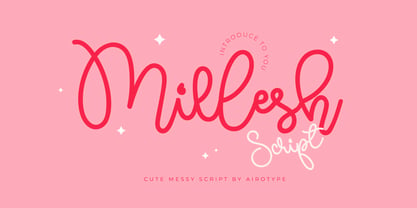 Millesh Script Font Poster 1