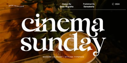 Cinema sunday Font Poster 1