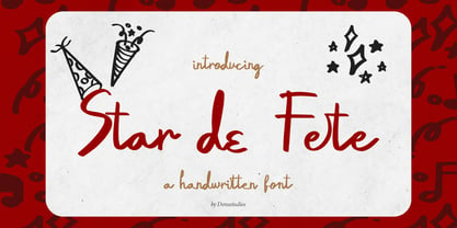 Star de Fete Font Poster 1