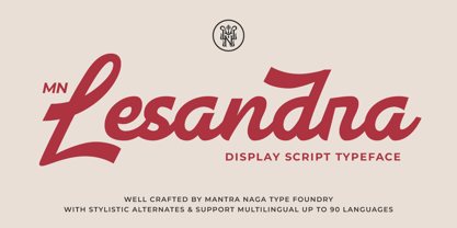 MN Lesandra Font Poster 1