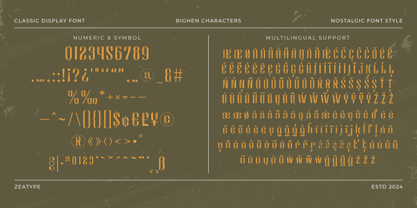 Righen Font Poster 4