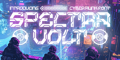 Spectra Volt Font Poster 1