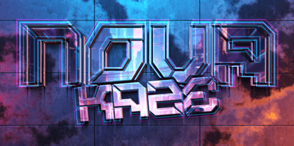 Spectra Volt Font Poster 8
