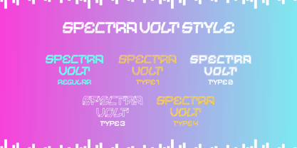 Spectra Volt Font Poster 10