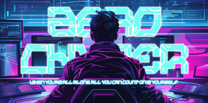 Spectra Volt Font Poster 3