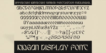 Klogan Display Font Poster 8