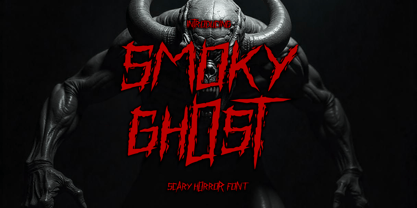 Smoky Ghost Font Poster 1