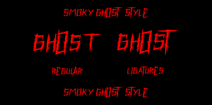 Smoky Ghost Font Poster 10