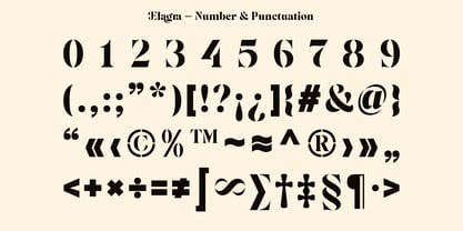 Elagra Font Poster 14