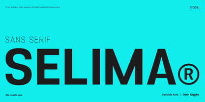 Selima Font Poster 1