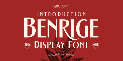 Benrige Font Poster 1