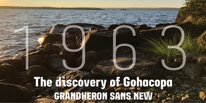 Grandheron Sans New Font Poster 2