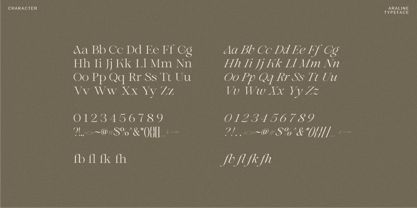 Araline Font Poster 15