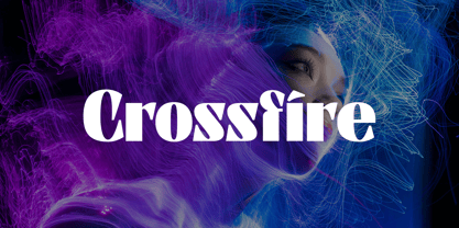 Crossfire Typeface Font Poster 1