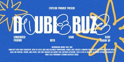 Double Buzz Font Poster 1