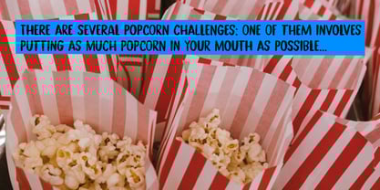 Popcorn Challenge Font Poster 3