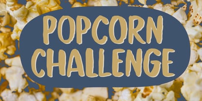 Popcorn Challenge Font Poster 1