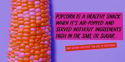 Popcorn Challenge Font Poster 5