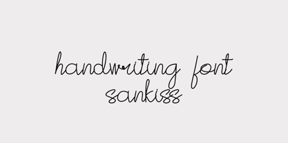 Sankiss Font Poster 6