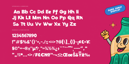 Drinks Fruit Font Poster 14