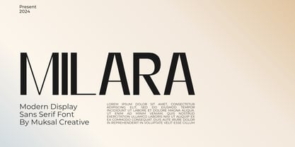 Milara Font Poster 1