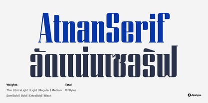 Atnan Serif Font Poster 1