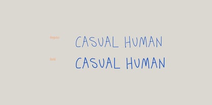 Casual Human Font Poster 5