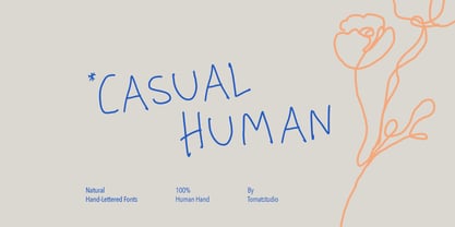 Casual Human Font Poster 1