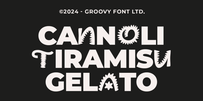Groovy Dragua Font Poster 4