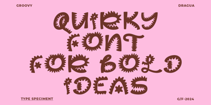 Groovy Dragua Font Poster 7