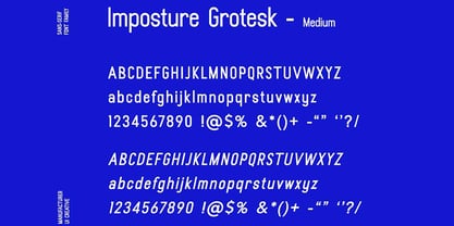 Imposture Grotesk Fuente Póster 9