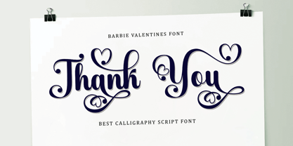 Barbie Valentines Font Poster 10