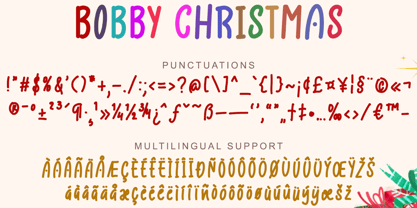 Bobby Christmas Font Poster 6