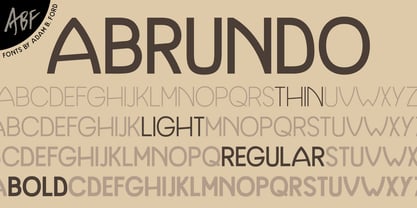 Abrundo Font Poster 1