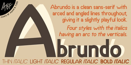 Abrundo Font Poster 3