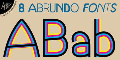 Abrundo Font Poster 4