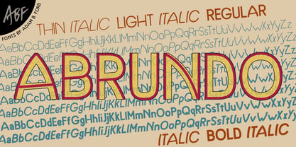 Abrundo Font Poster 5