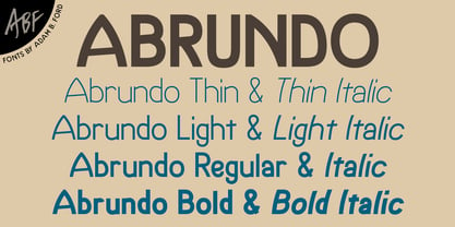 Abrundo Font Poster 2