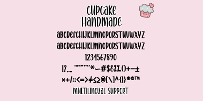 Cupcake Handmade Font Poster 7