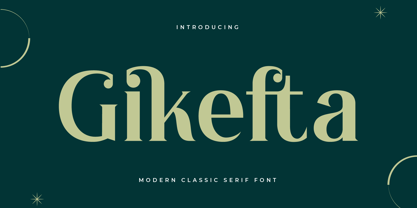 Gikefta Font Poster 1