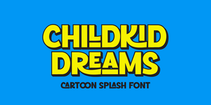 Cartoon Splash Font Poster 5