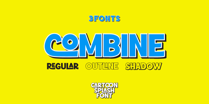 Cartoon Splash Font Poster 2