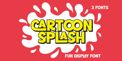 Cartoon Splash Font Poster 1