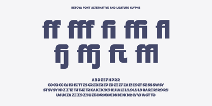 Retova Font Poster 4