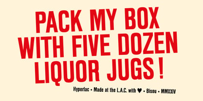 Hyperlac Font Poster 3