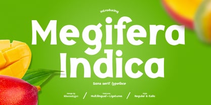 Megifera Indica Font Poster 1